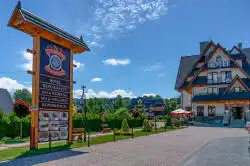 Выгляд на гатэль Liptakówka ад уваходу